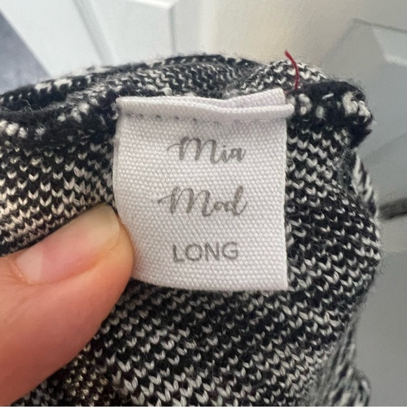 $10 Deals🤝🔖Mia Mod houndstooth heavy knit skirt unlined knee length high waist - Picture 5 of 5